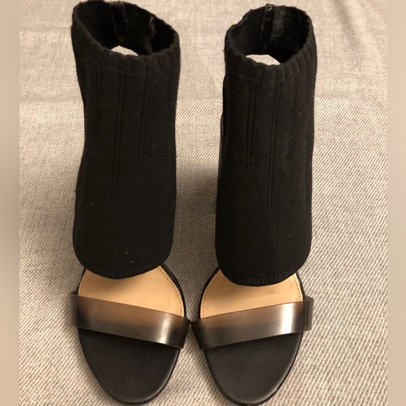 Zara Woman Open Toe Block Heels, Size Euro 37 (US 6.5) - Picture 2 of 10
